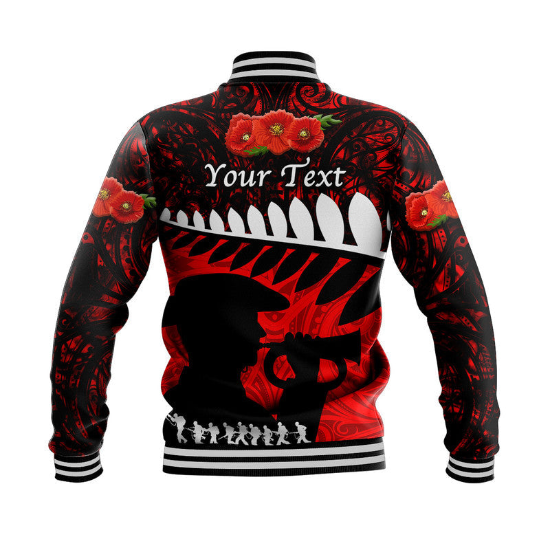 custom-personalised-new-zealand-maori-anzac-baseball-jacket-remembrance-soldier-red