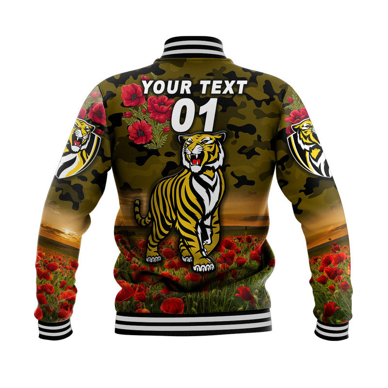 custom-personalised-richmond-tigers-anzac-baseball-jacket-poppy-vibes-black