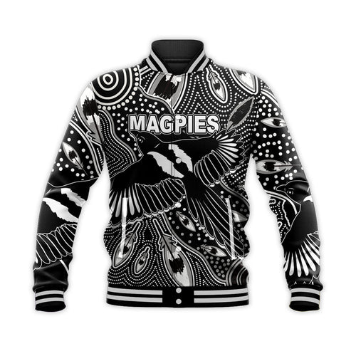 custom-personalised-collingwood-magpies-baseball-jacket-aboriginal-art