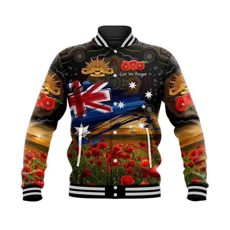 australia-aboriginal-anzac-baseball-jacket-poppy-vibes-black