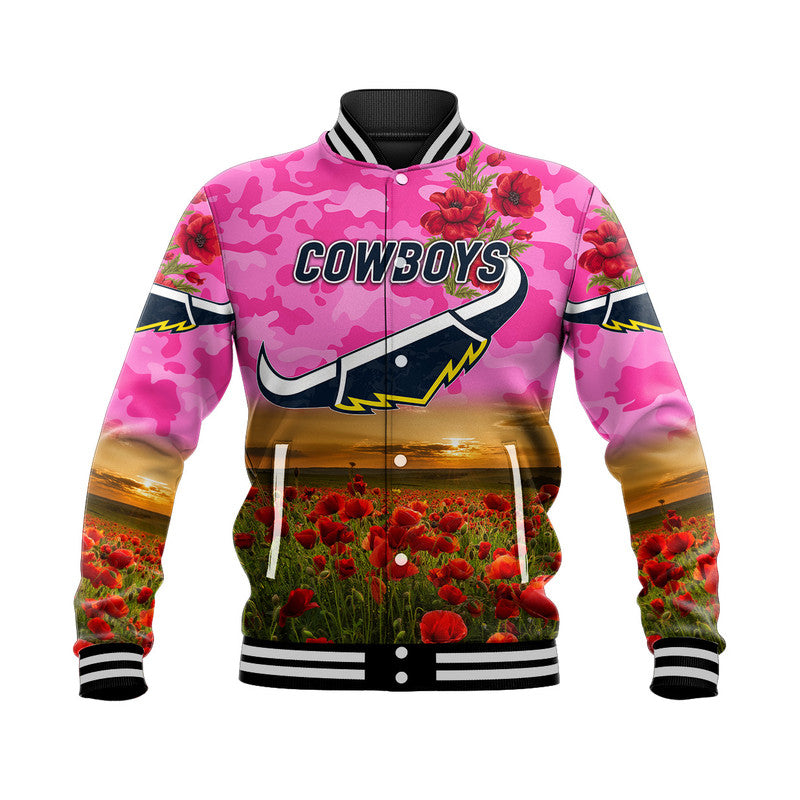 north-queensland-cowboys-anzac-2022-baseball-jacket-poppy-flowers-vibes-pink