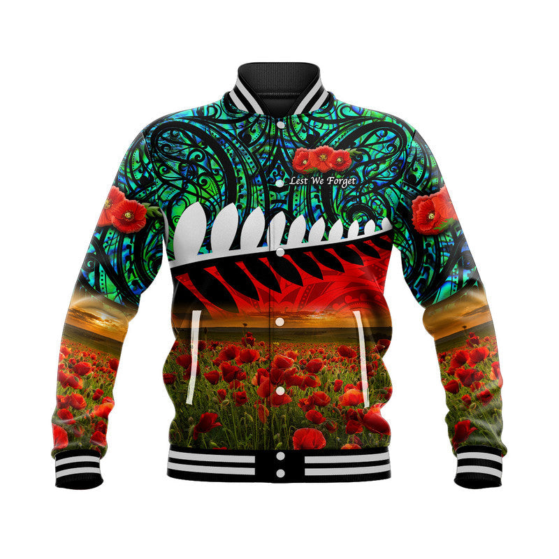 custom-personalised-new-zealand-maori-anzac-baseball-jacket-poppy-vibes-turquoise