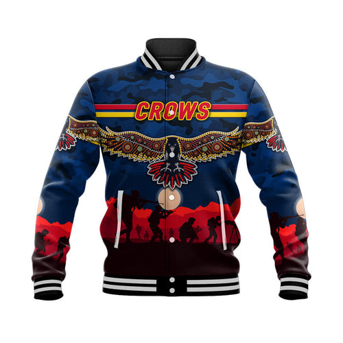 adelaide-crows-anzac-baseball-jacket-simple-style-navy-blue