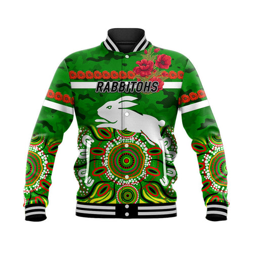 south-sydney-rabbitohs-anzac-2022-baseball-jacket-indigenous-vibes-green