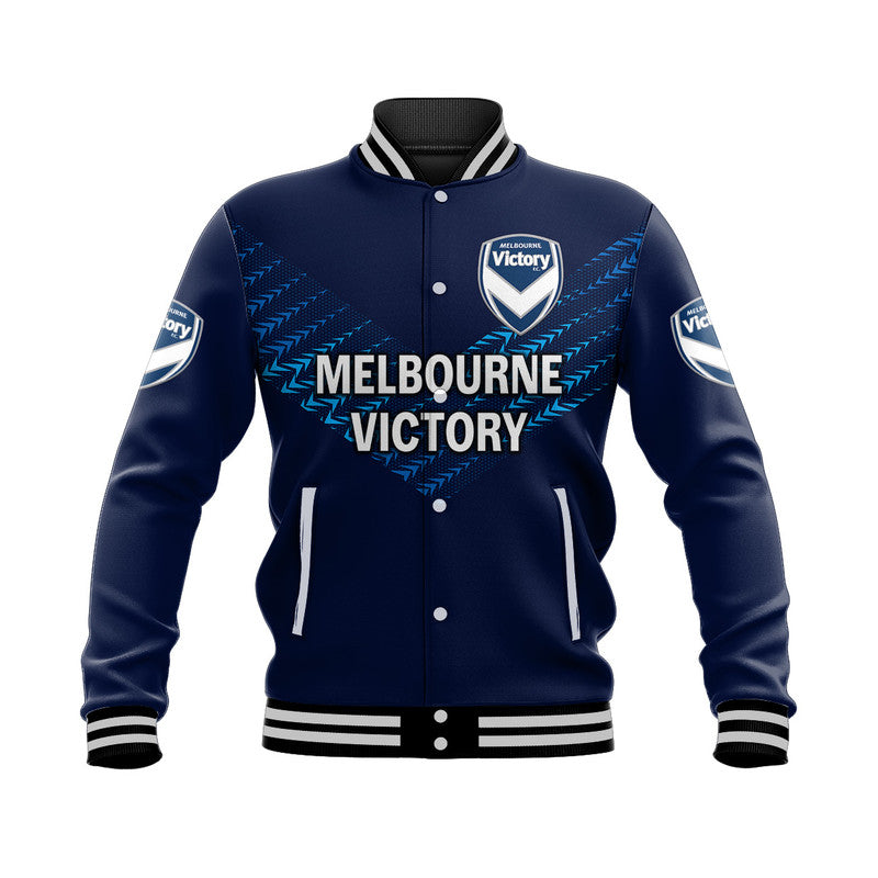 custom-personalised-melbourne-victory-big-v-baseball-jacket-soccer-club-original-style-blue