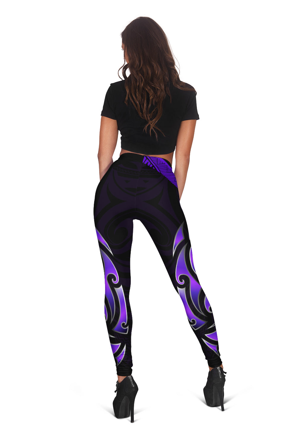new-zealand-maori-women-leggings-simple-love-purple