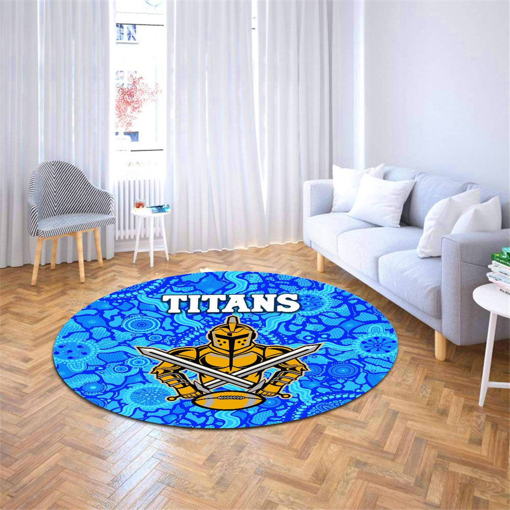 gold-coast-titans-round-carpet-indigenous-country-style-light-blue