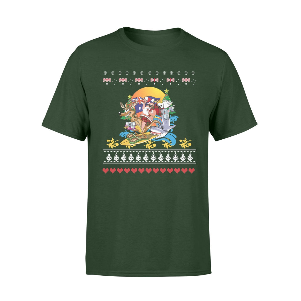 christmas-t-shirt-santa-claus-t-shirt-surfing-unisex