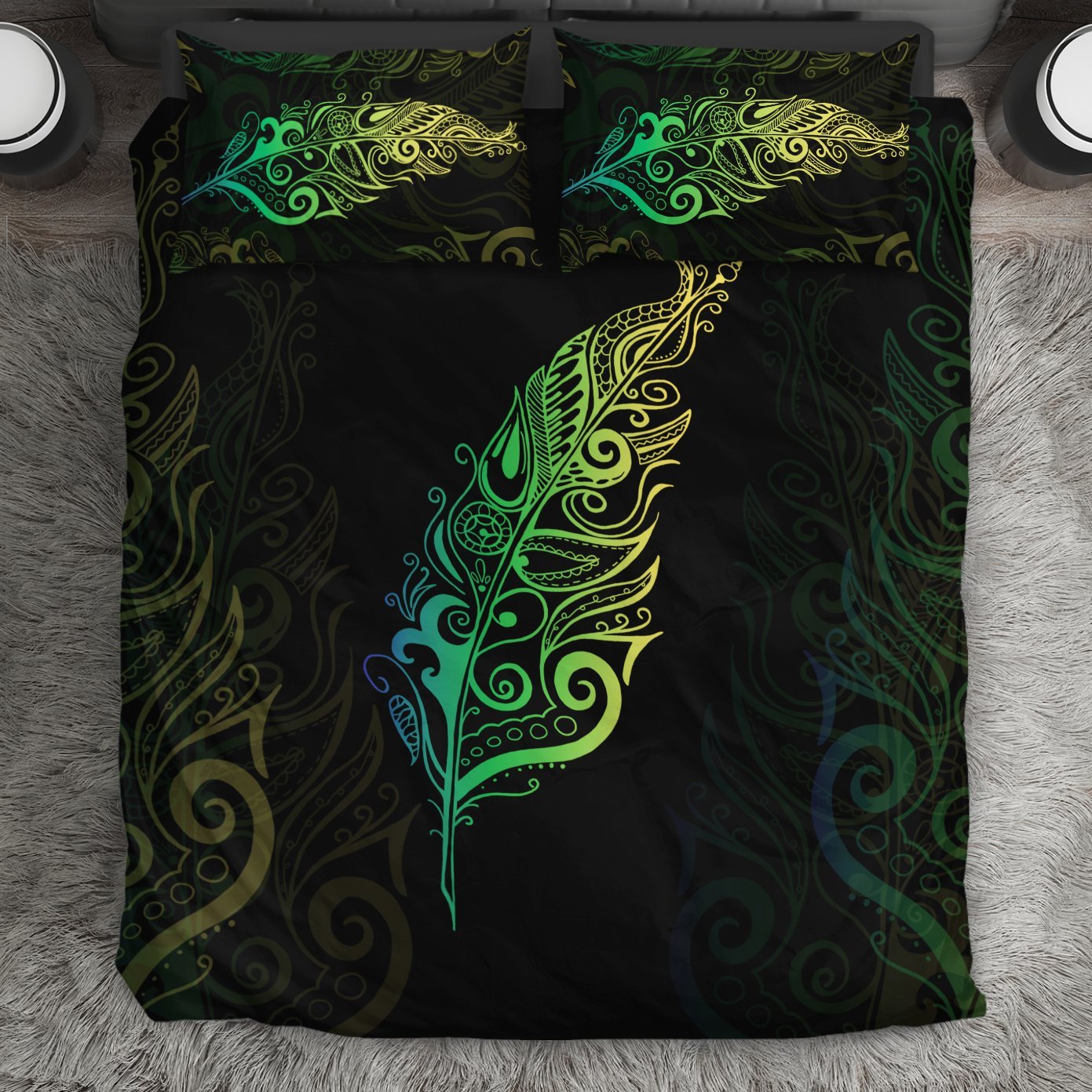 light-silver-fern-new-zealand-bedding-set-green