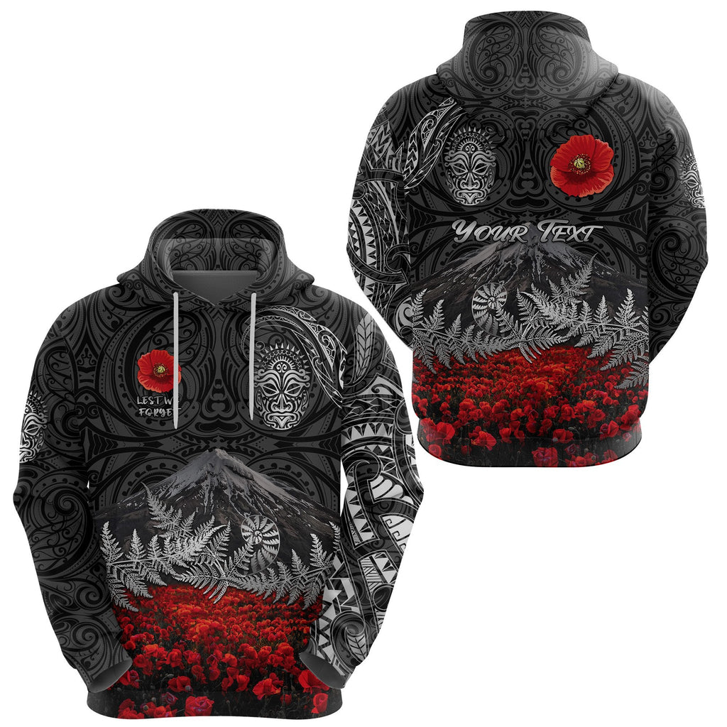 custom-personalised-warriors-rugby-hoodie-new-zealand-mount-taranaki-with-poppy-flowers-anzac-vibes-black-2