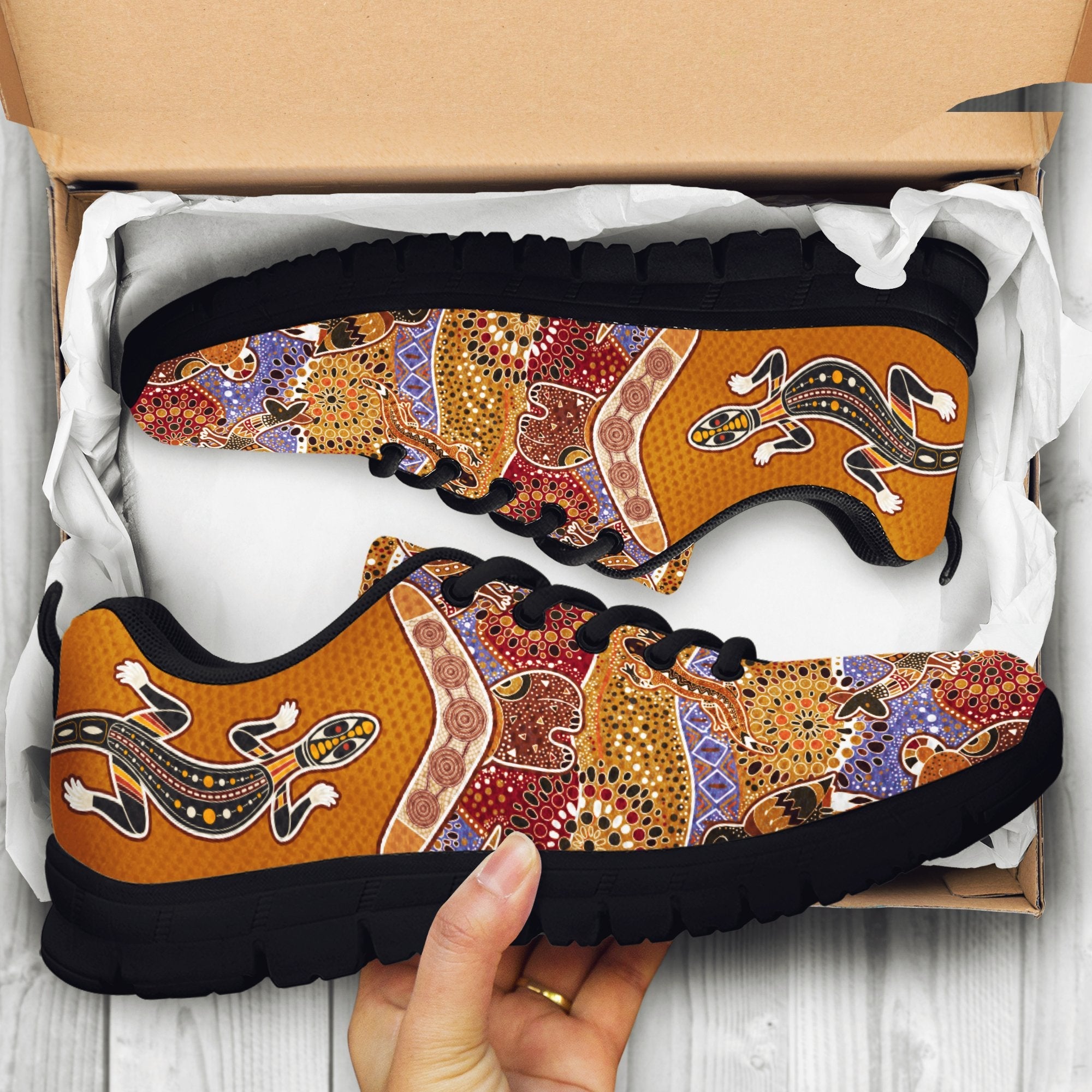 aboriginal-sneakers-lizard-shoes-boomerang-patterns-kangaroo-koala