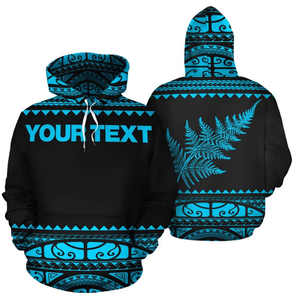 new-zealand-maori-hoodie-aotearoa-silver-fern-pullover-hoodie-blue-customized
