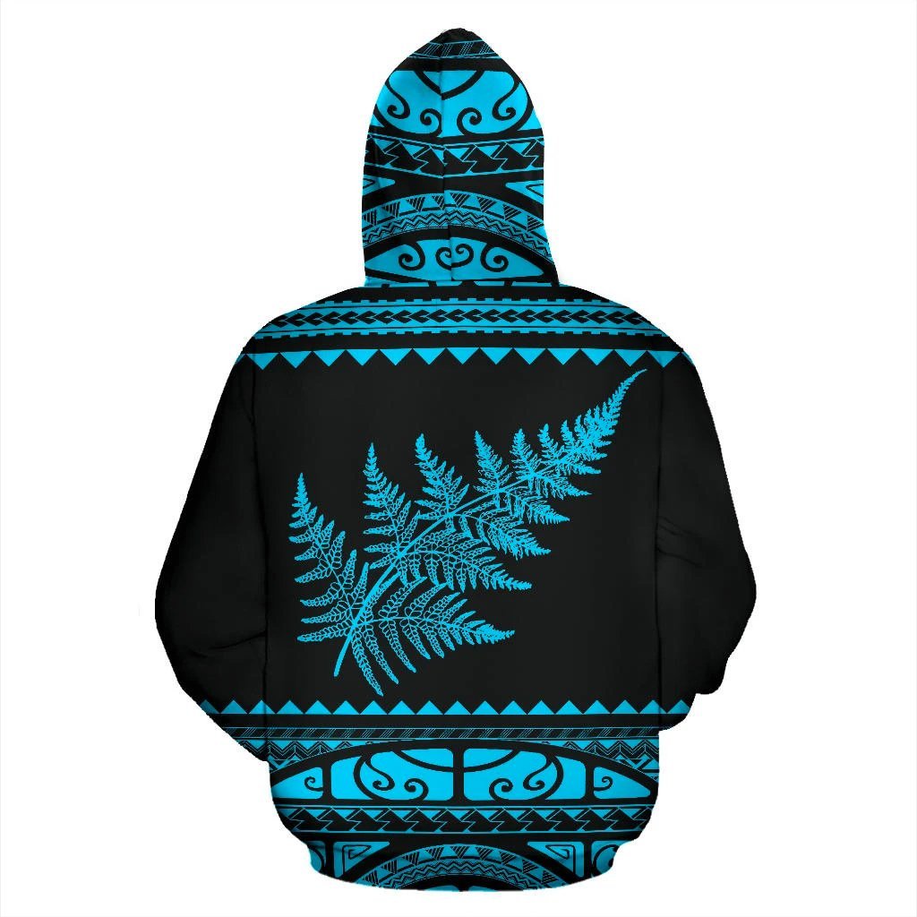 new-zealand-maori-hoodie-aotearoa-silver-fern-pullover-hoodie-blue-customized