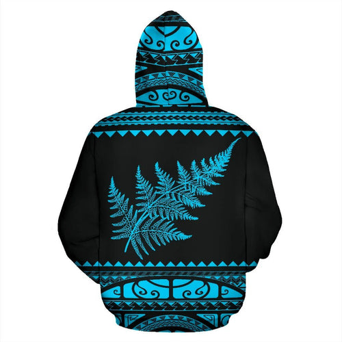 new-zealand-maori-hoodie-aotearoa-silver-fern-pullover-hoodie-blue-customized