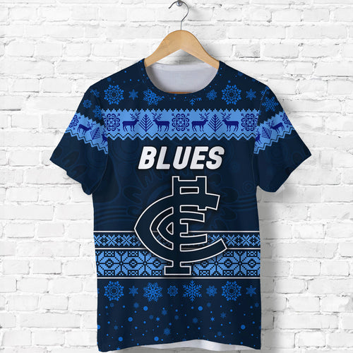 custom-personalised-carlton-blues-t-shirt-christmas-simple-style
