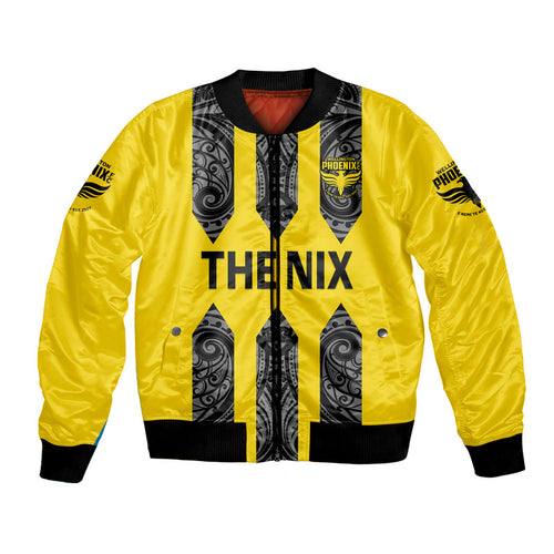 custom-personalised-wellington-phoenix-the-nix-maori-bomber-jacket-soccer-club-original-style-yellow