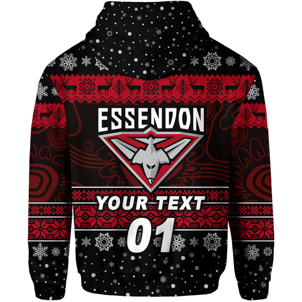 custom-personalised-essendon-bombers-hoodie-christmas-simple-style-black