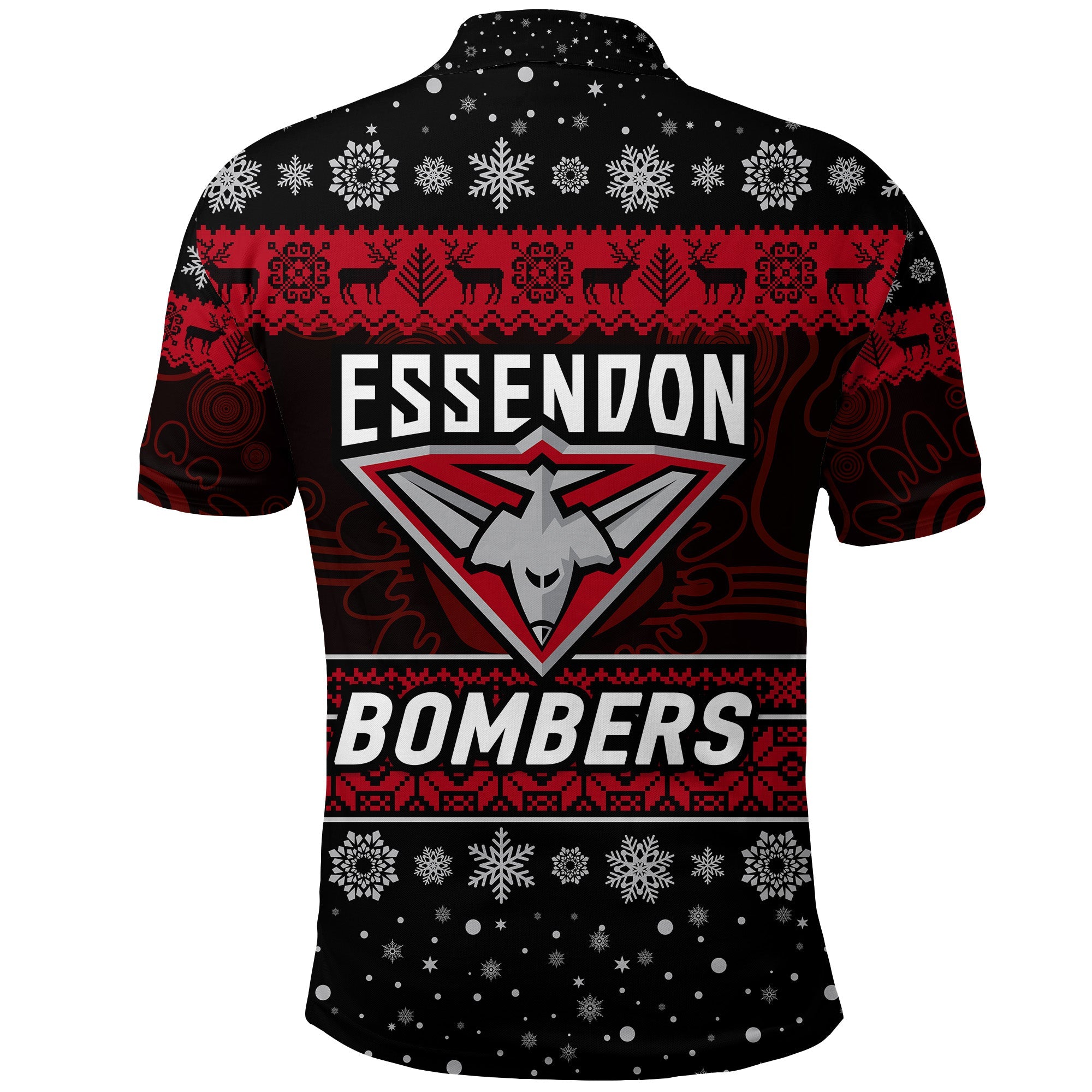 essendon-bombers-polo-shirt-christmas-simple-style-black