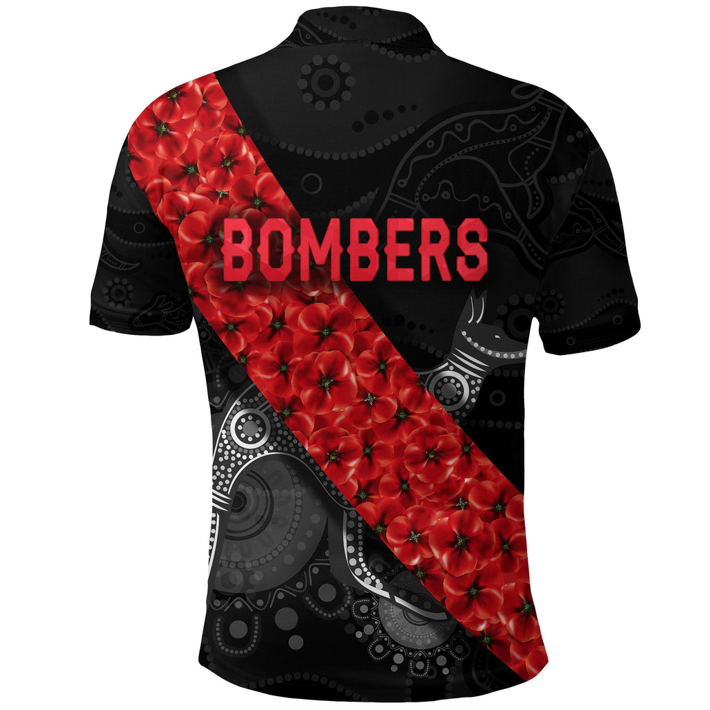 custom-personalised-essendon-bombers-polo-shirt-anzac-day-indigenous-black