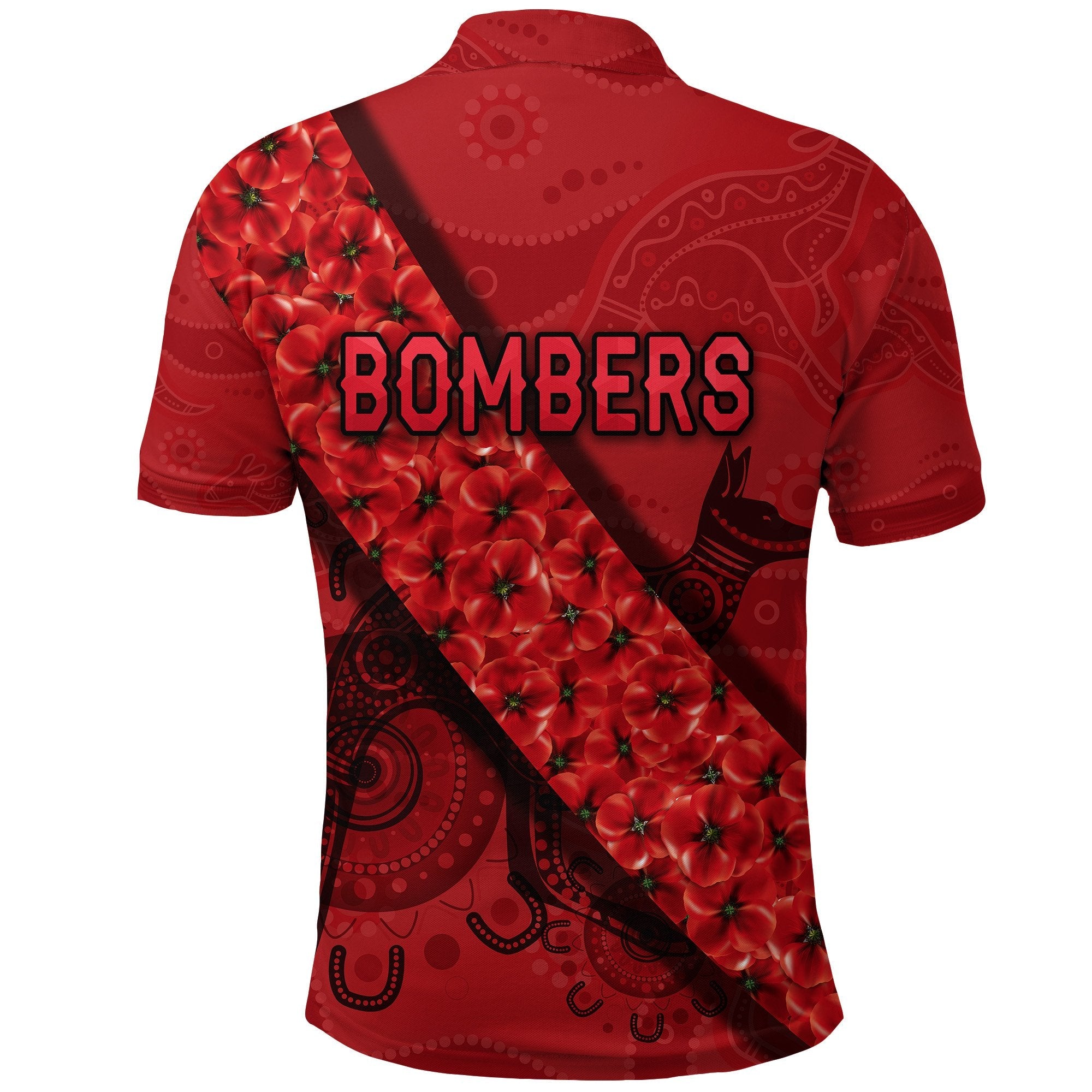 custom-personalised-essendon-bombers-polo-shirt-anzac-day-indigenous-red