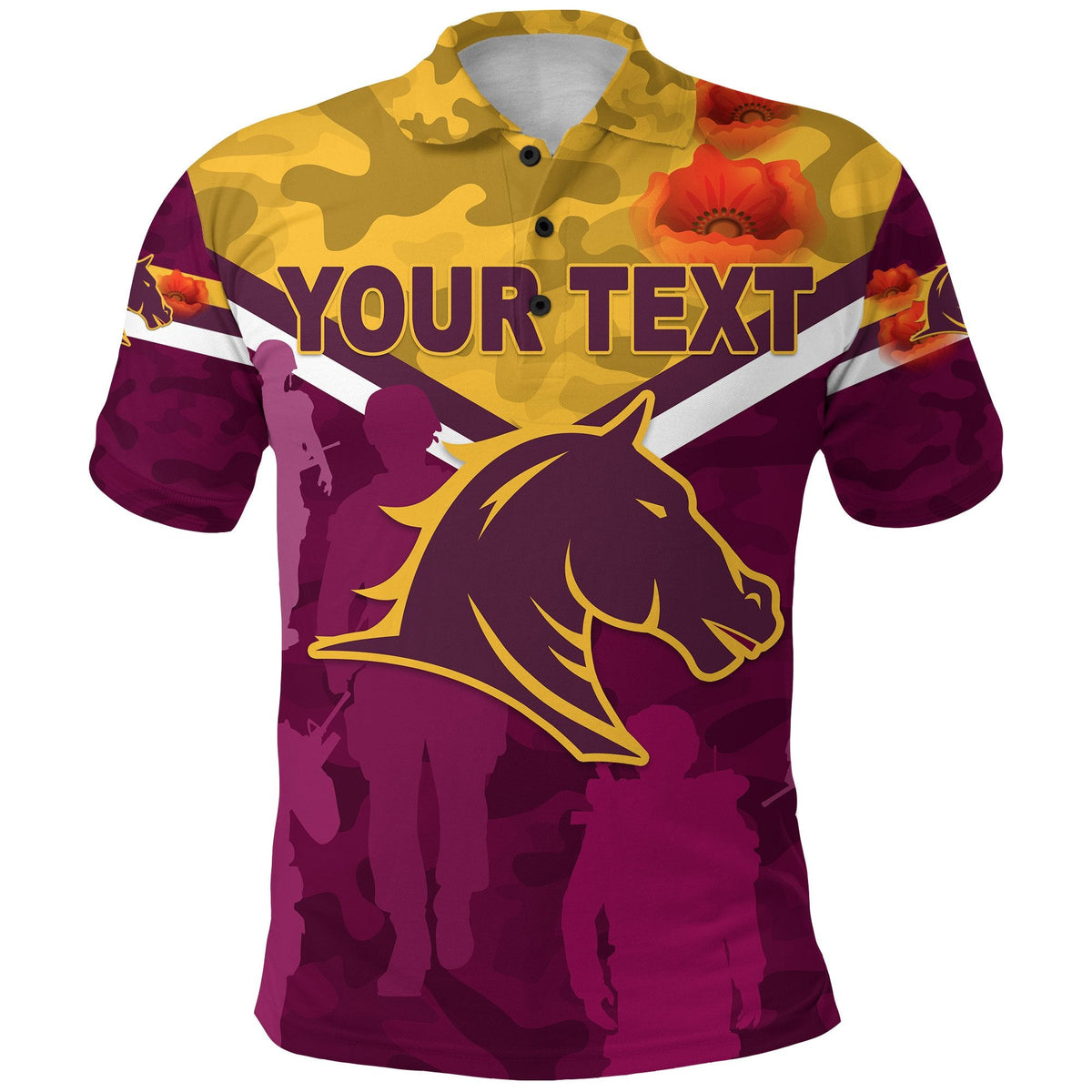 custom-personalised-brisbane-broncos-polo-shirt-anzac-day-camouflage-vibes-maroon-no-1