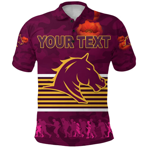 custom-personalised-brisbane-broncos-polo-shirt-anzac-day-simple-style-full-maroon