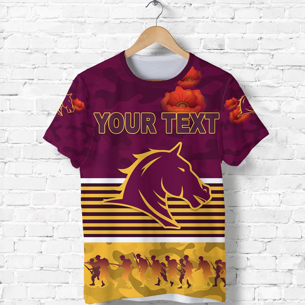 custom-personalised-brisbane-broncos-t-shirt-anzac-day-simple-style-maroon