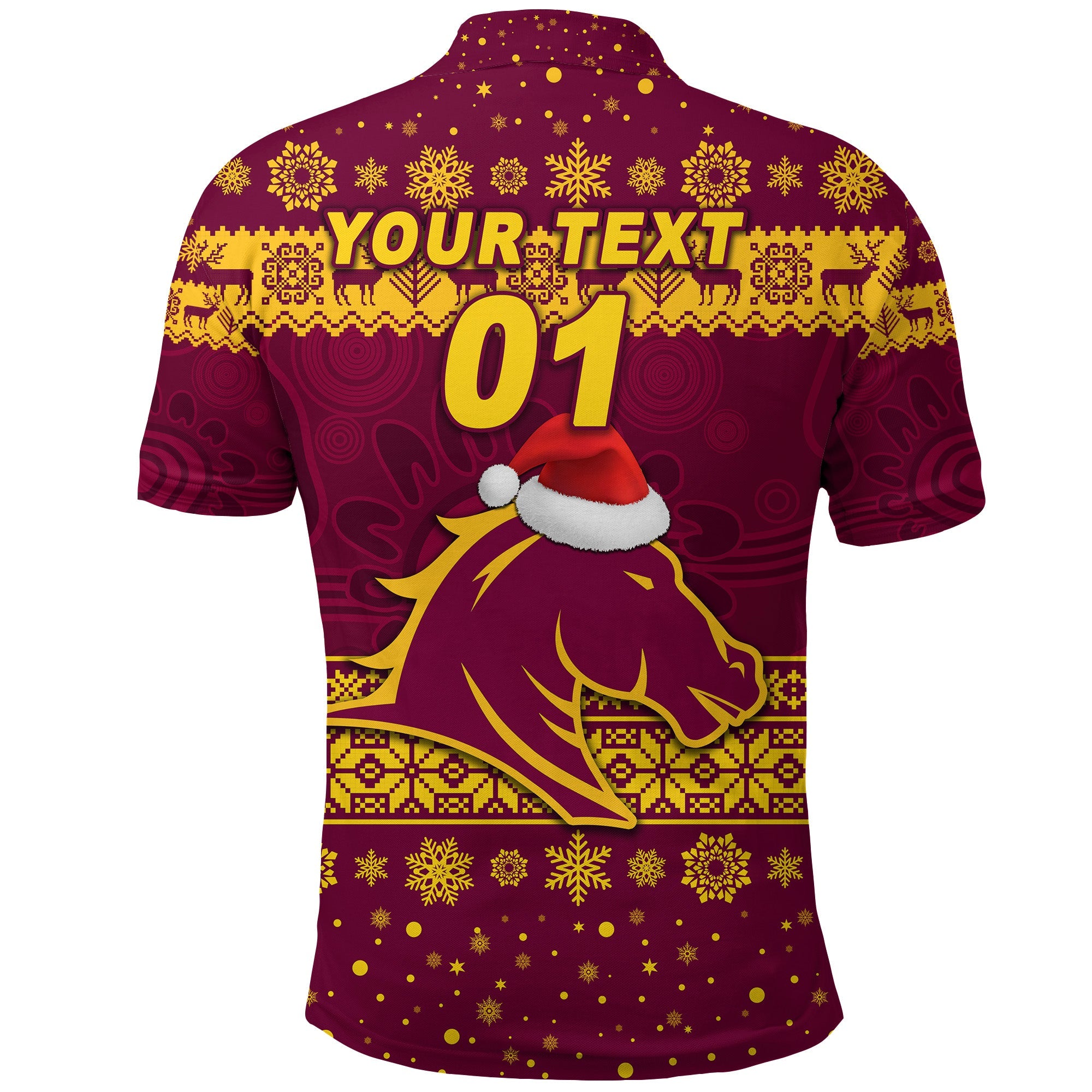 custom-personalised-brisbane-broncos-polo-shirt-christmas-simple-style