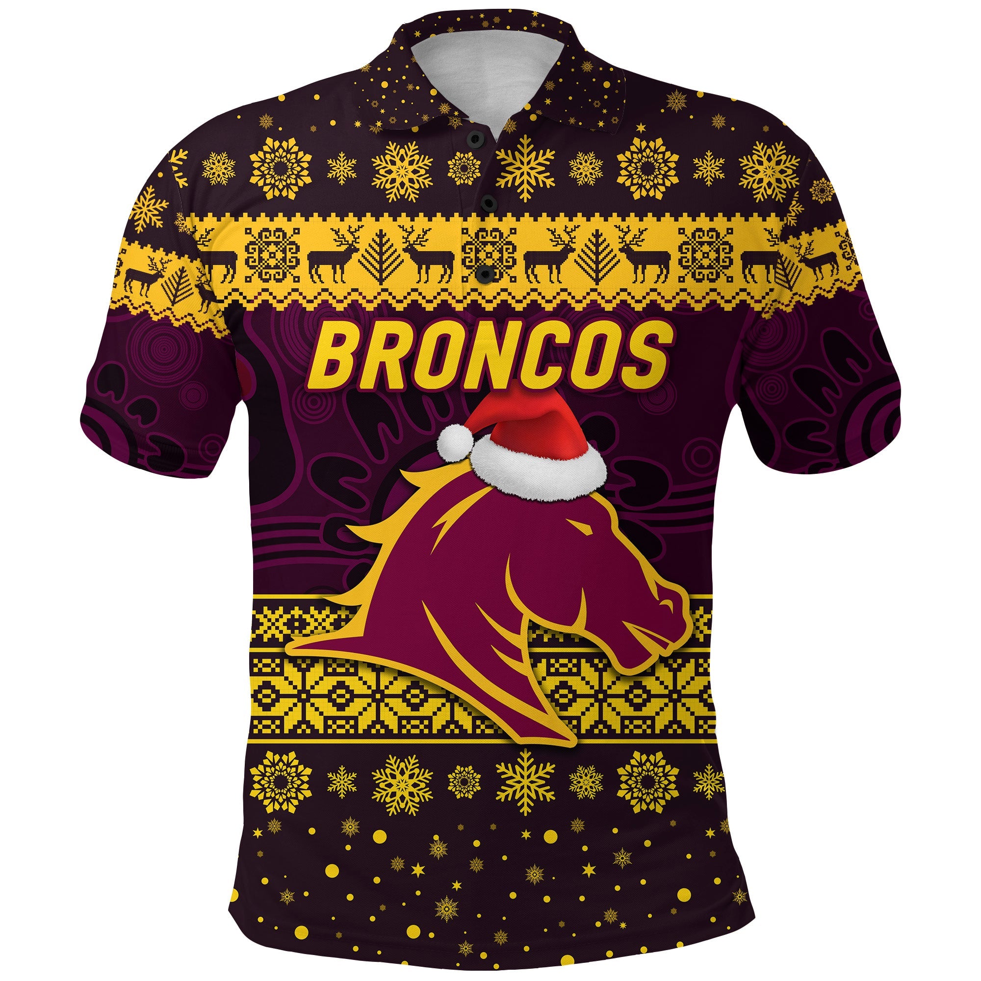 brisbane-broncos-polo-shirt-christmas-simple-style-purple