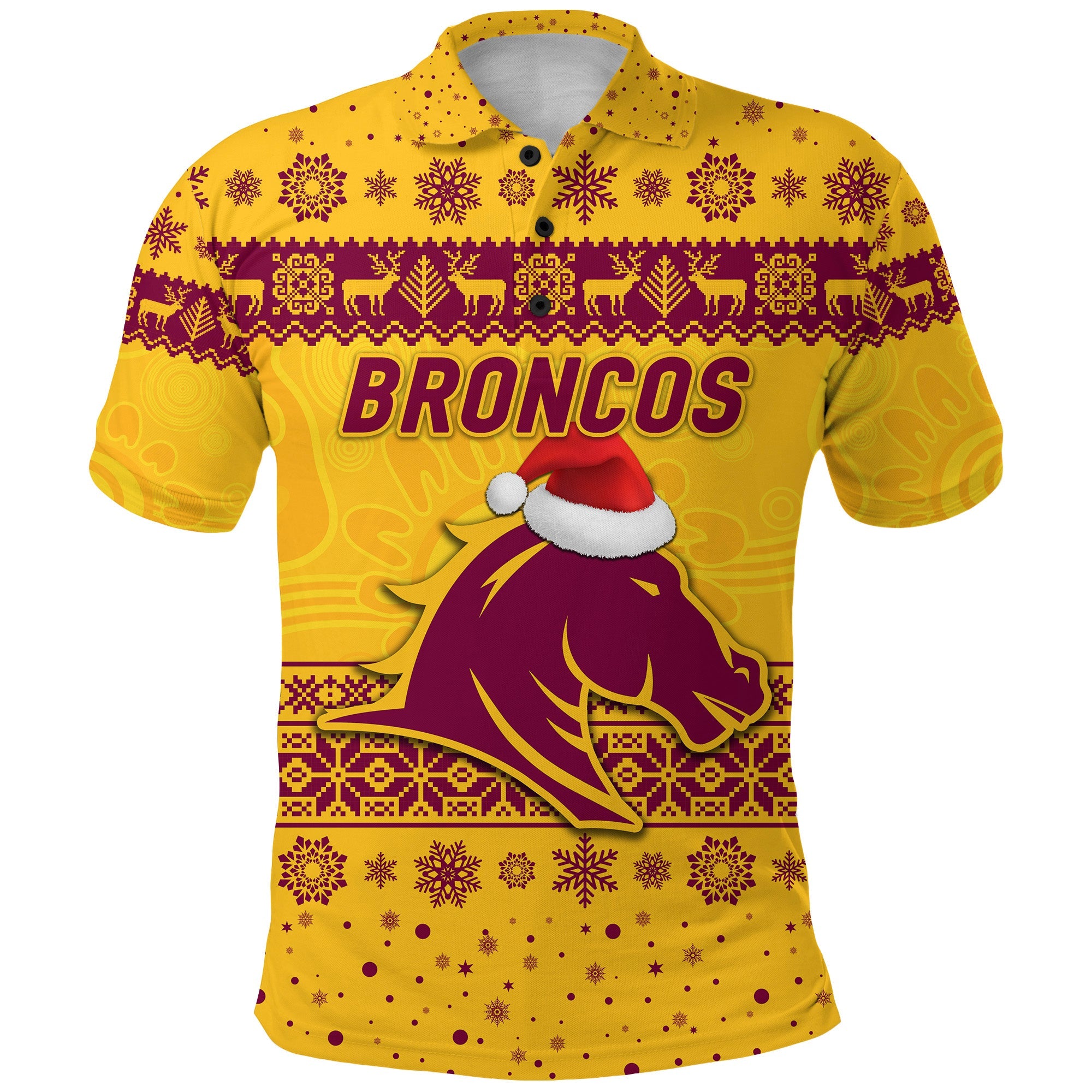 brisbane-broncos-polo-shirt-christmas-simple-style-gold