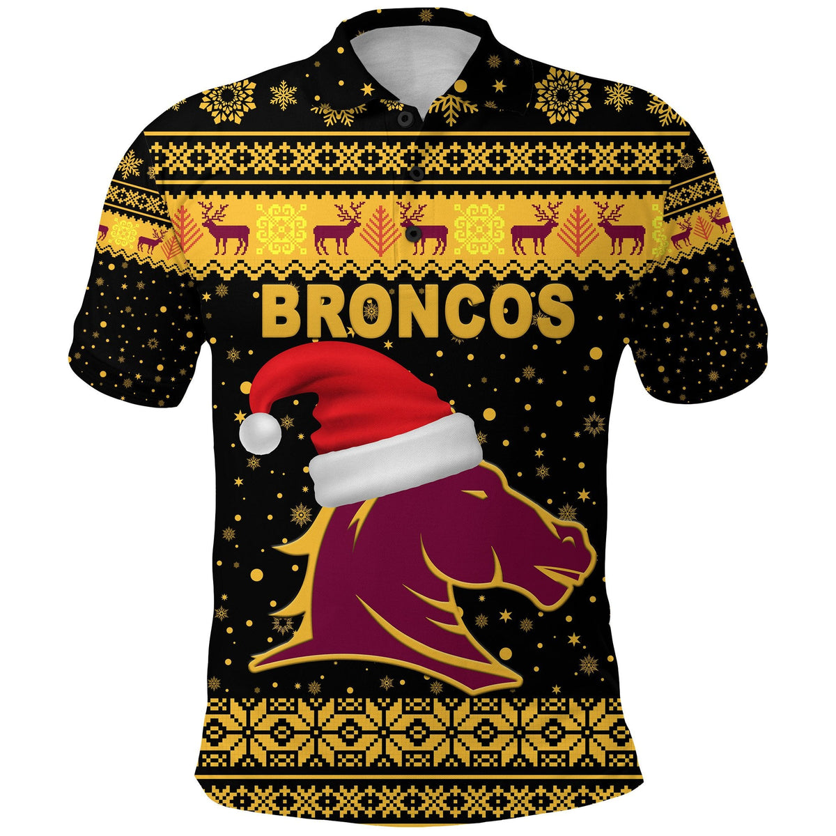 brisbane-polo-shirt-broncos-christmas-unique-vibes-black