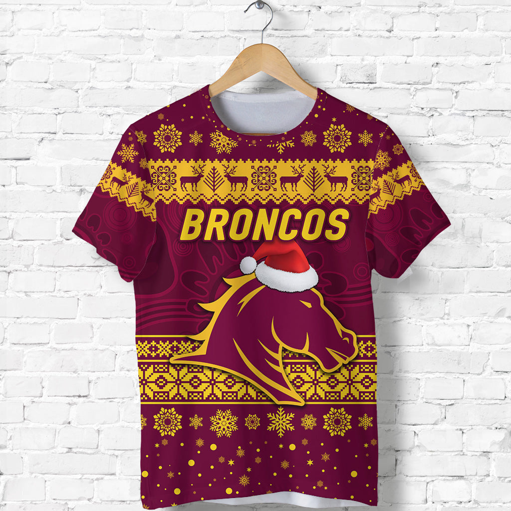 custom-personalised-brisbane-broncos-t-shirt-christmas-simple-style