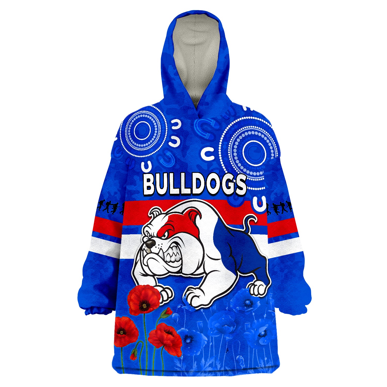 bulldogs-anzac-2022-western-dogs-aboriginal-poppy-wearable-blanket-hoodie