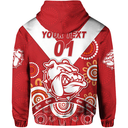 custom-personalised-south-fremantle-football-club-hoodie-bulldogs-indigenous-version-red-custom-text-and-number