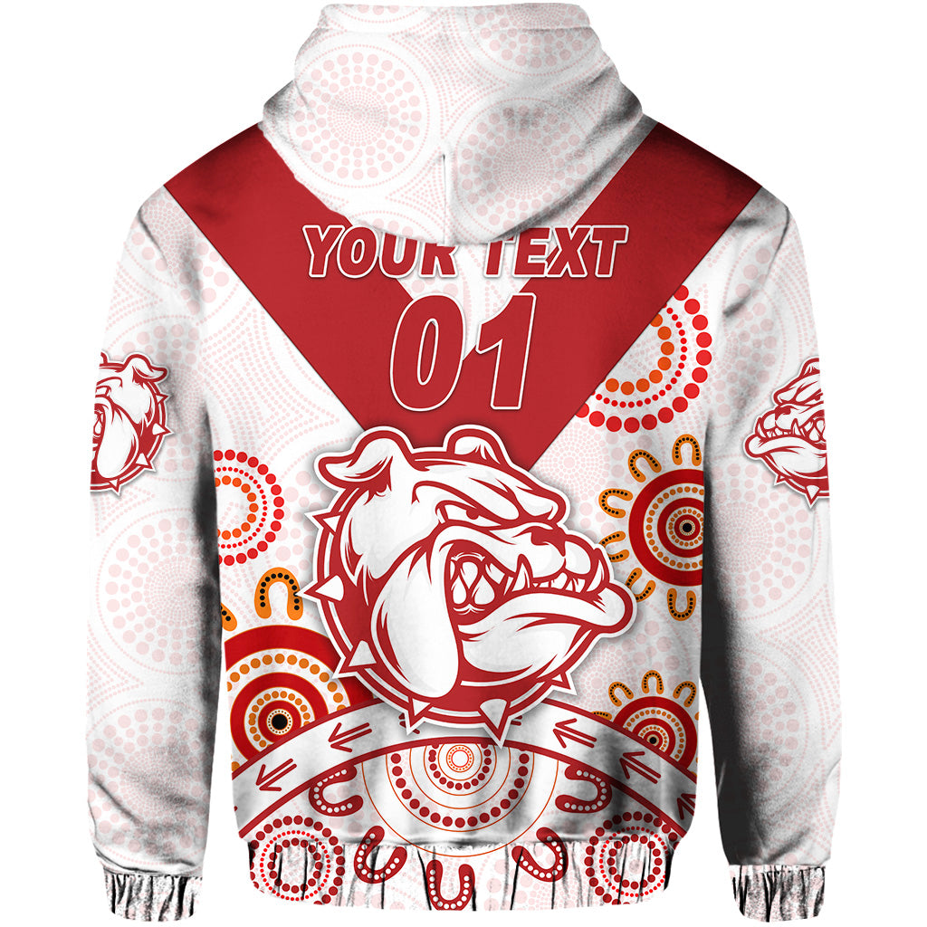 custom-personalised-south-fremantle-football-club-hoodie-bulldogs-indigenous-version-white-custom-text-and-number