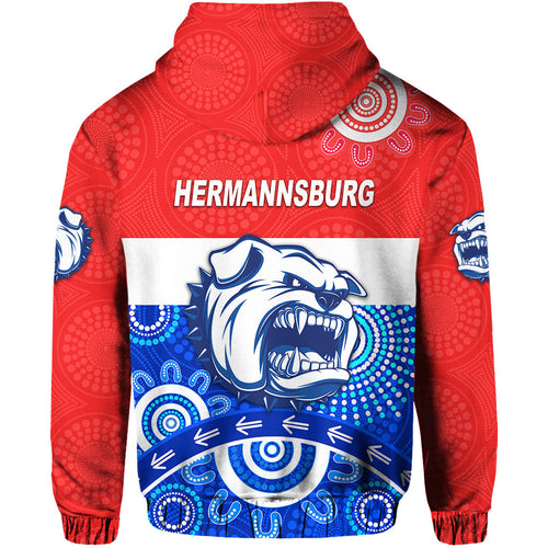 Western Aranda Bulldogs Hoodie Hermannsburg Indigenous Version LT8