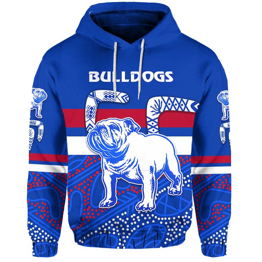 Western Hoodie Bulldogs Indigenous Simple Style