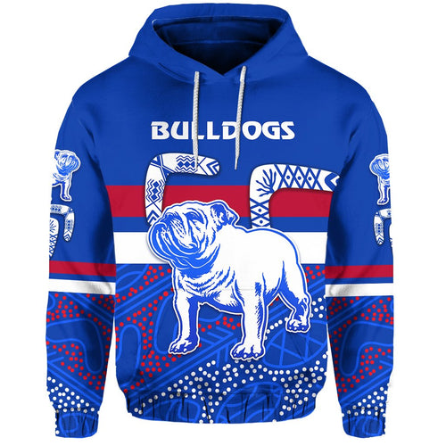 Western Hoodie Bulldogs Indigenous Simple Style