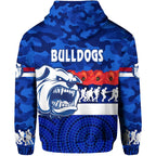Western Bulldogs Hoodie Anzac Day Poppy Flower