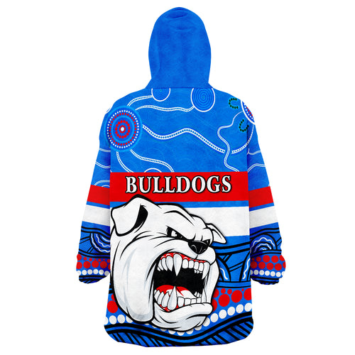 bulldogs-indigenous-western-football-wearable-blanket-hoodie