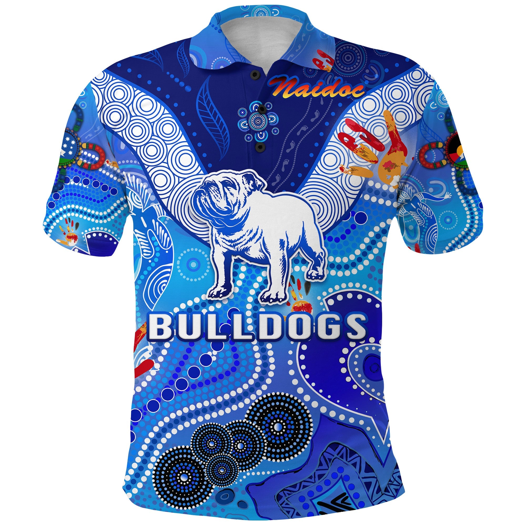 custom-personalised-canterbury-bankstown-bulldogs-polo-shirt-naidoc-heal-country-heal-our-nation-gradient-blue-custom-text-and-number