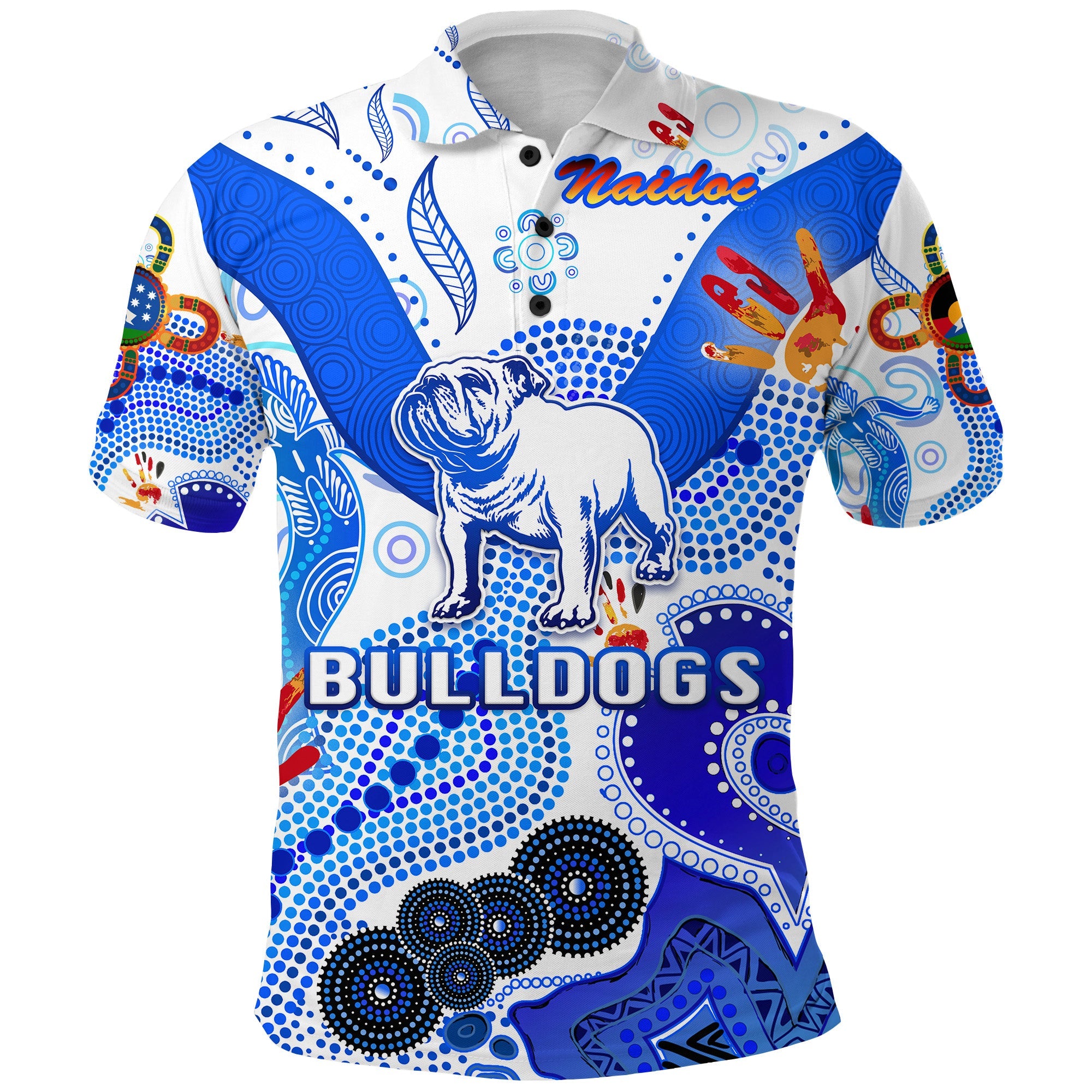 custom-personalised-canterbury-bankstown-bulldogs-polo-shirt-naidoc-heal-country-heal-our-nation-white-custom-text-and-number
