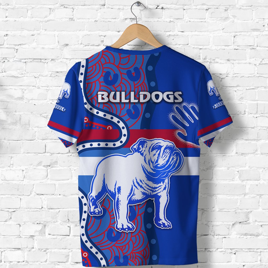 custom-personalised-western-t-shirt-bulldogs-indigenous-simple-style