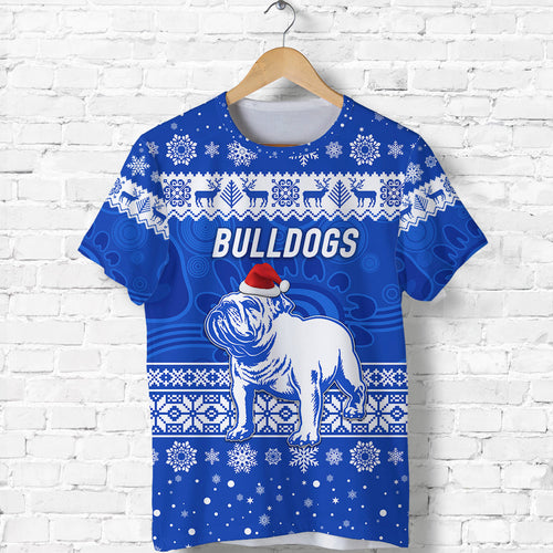 custom-personalised-canterbury-bankstown-bulldogs-t-shirt-christmas-simple-style-blue