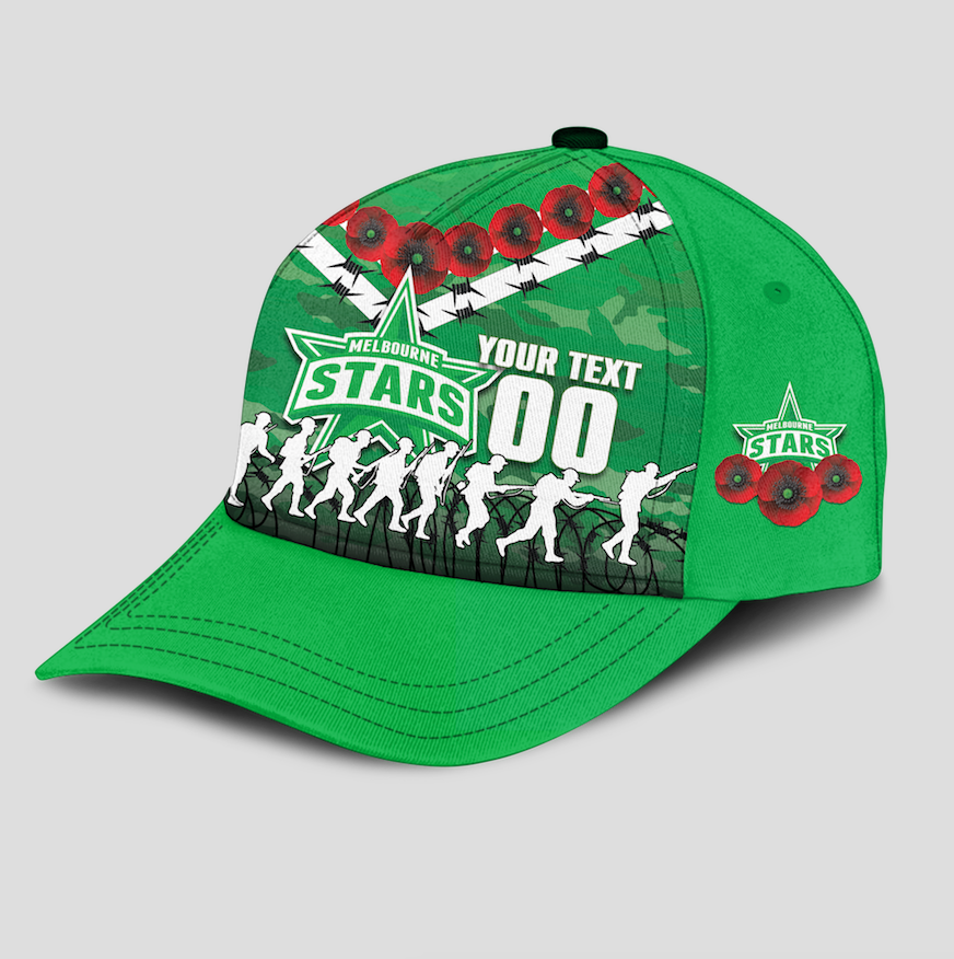 custom-personalised-melbourne-stars-anzac-2022-caps-camouflage-with-poppy