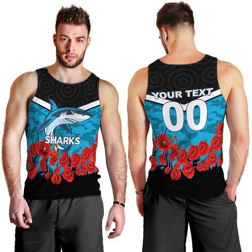 custom-personalised-cronulla-sutherland-sharks-anzac-day-indigenous-art-men-tank-top
