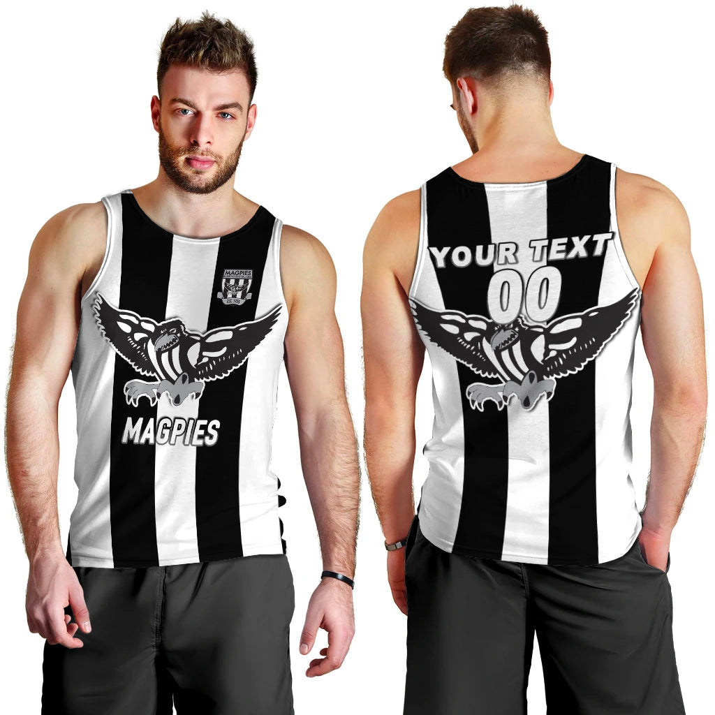 (Custom Personalised) Magpies Busselton Football 2022 Men Tank Top - LT12