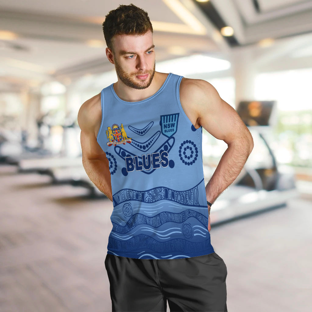(Custom Personalised) New South Wales Blues Aboriginal Indigenous Men Tank Top - LT12