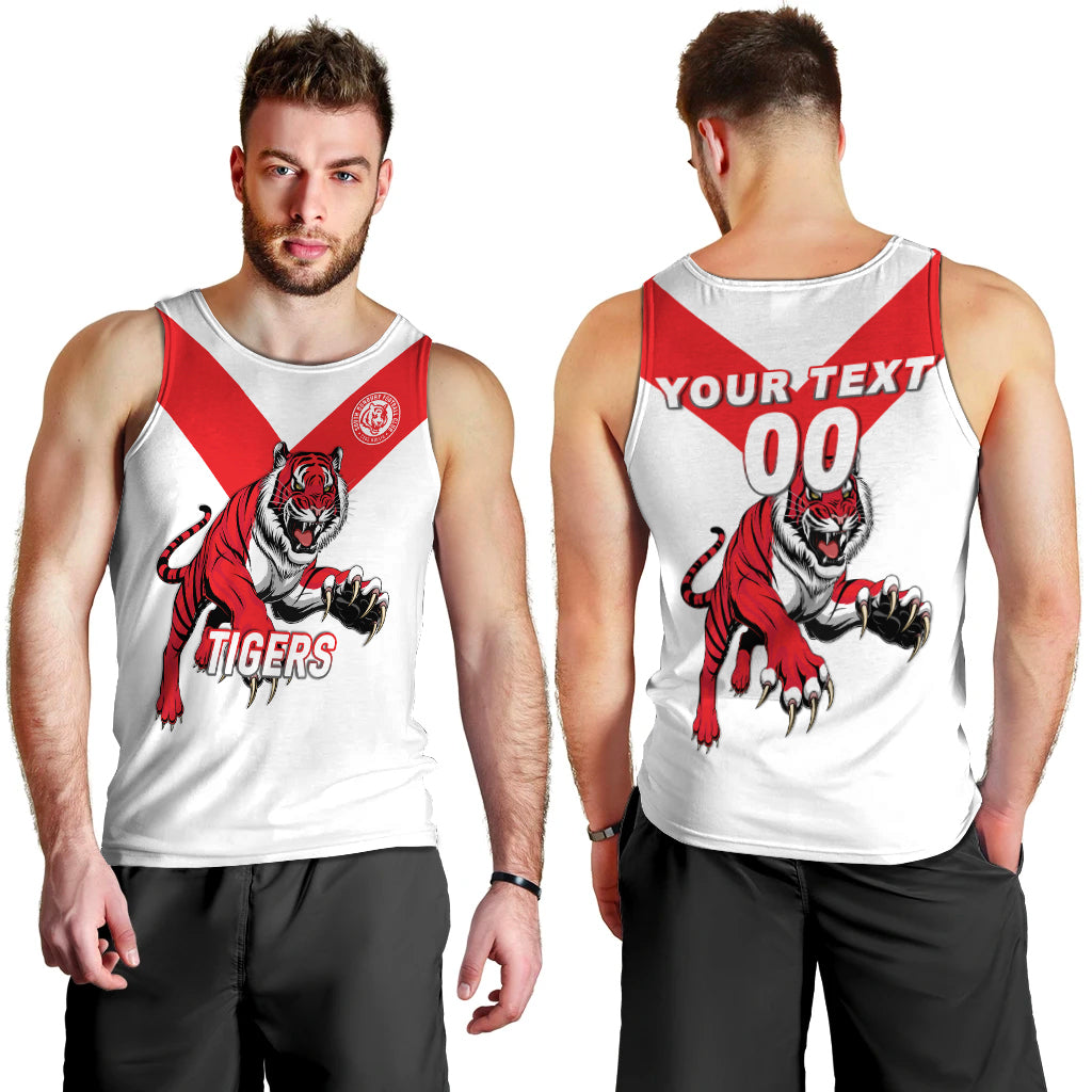 (Custom Personalised) Tigers South Bunbury Football 2022 Men Tank Top - LT12