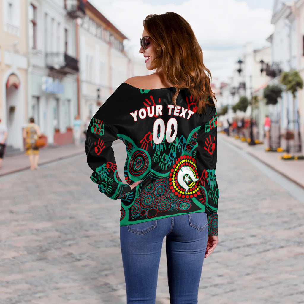 (Custom Personalised) NAIDOC Week 2023 Aboriginal Art For Our Elders Women Off Shoulder Sweater - LT12